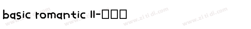 basic romantic ll字体转换